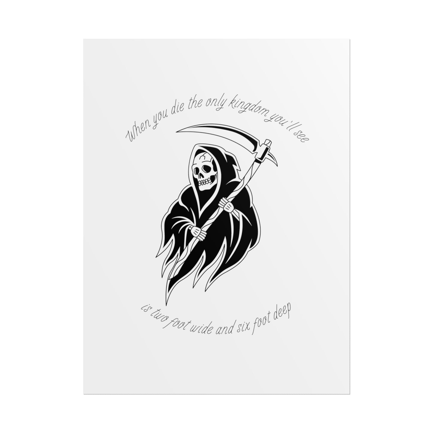 House of Wolves Reaper Bring Me The Horizon BMTH Inspired Lyric Quote Print