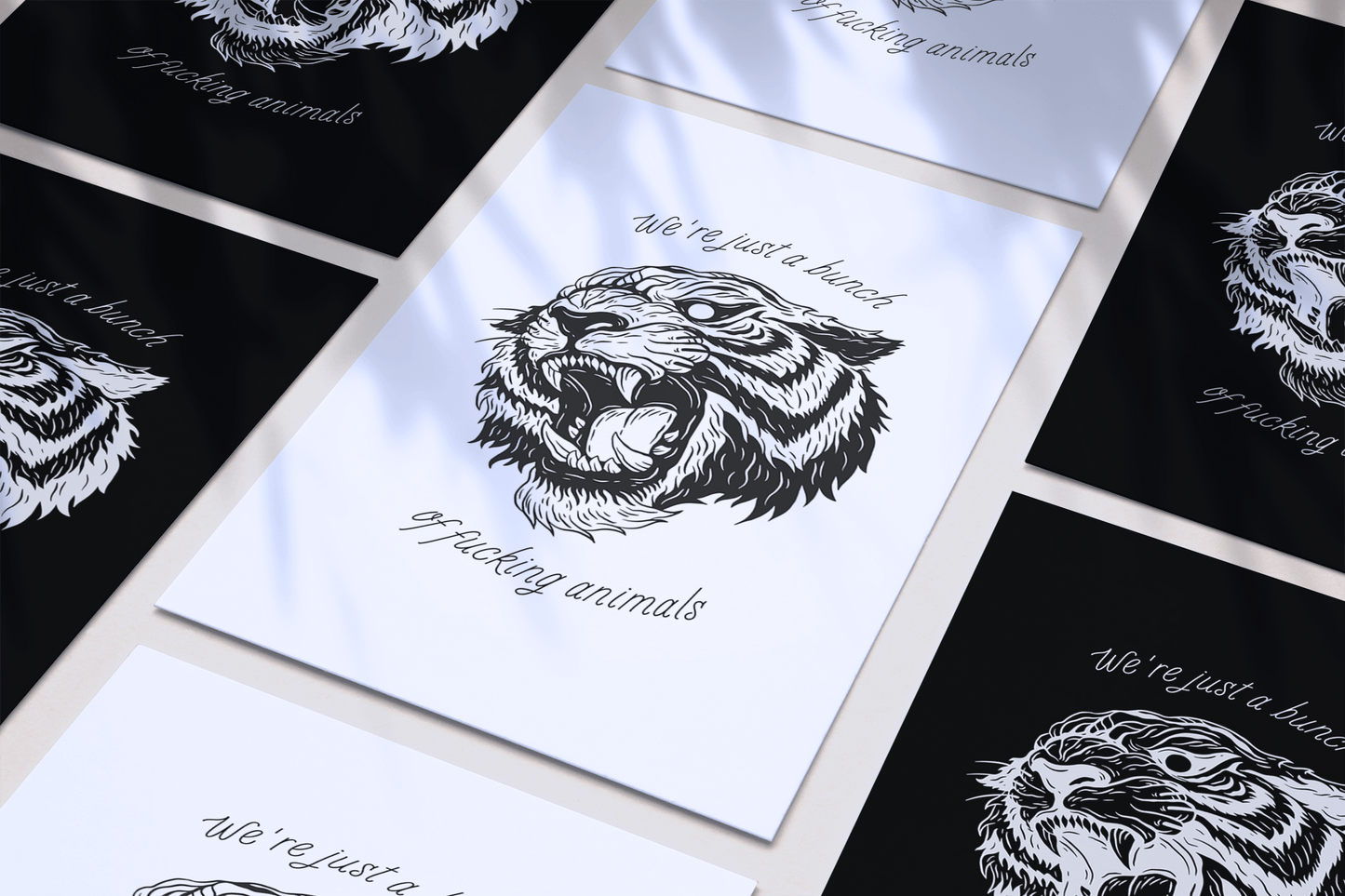 Architects Animals Savage Tiger Inspired Lyric Quote Print - Poster - Rebel Alchemy