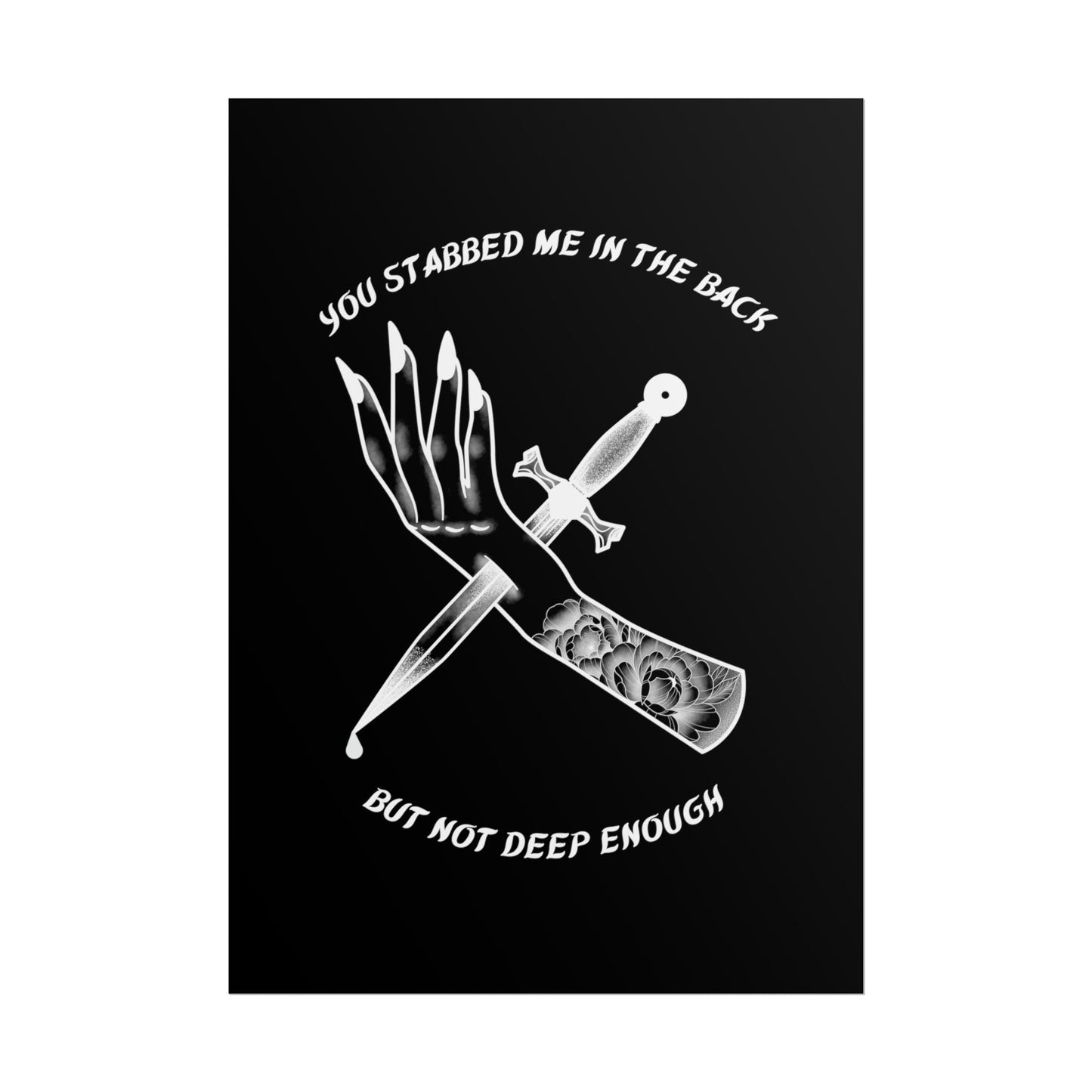 Bad Omens Glass Houses Inspired Lyric Quote Print - Poster - Rebel Alchemy