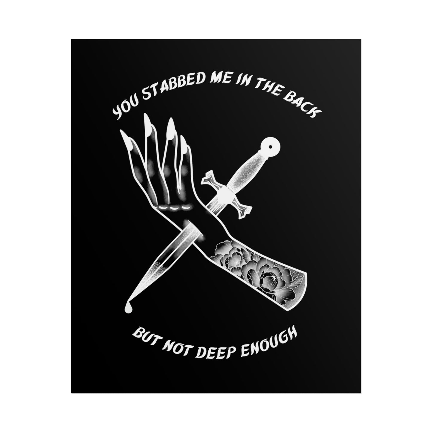 Bad Omens Glass Houses Inspired Lyric Quote Print - Poster - Rebel Alchemy