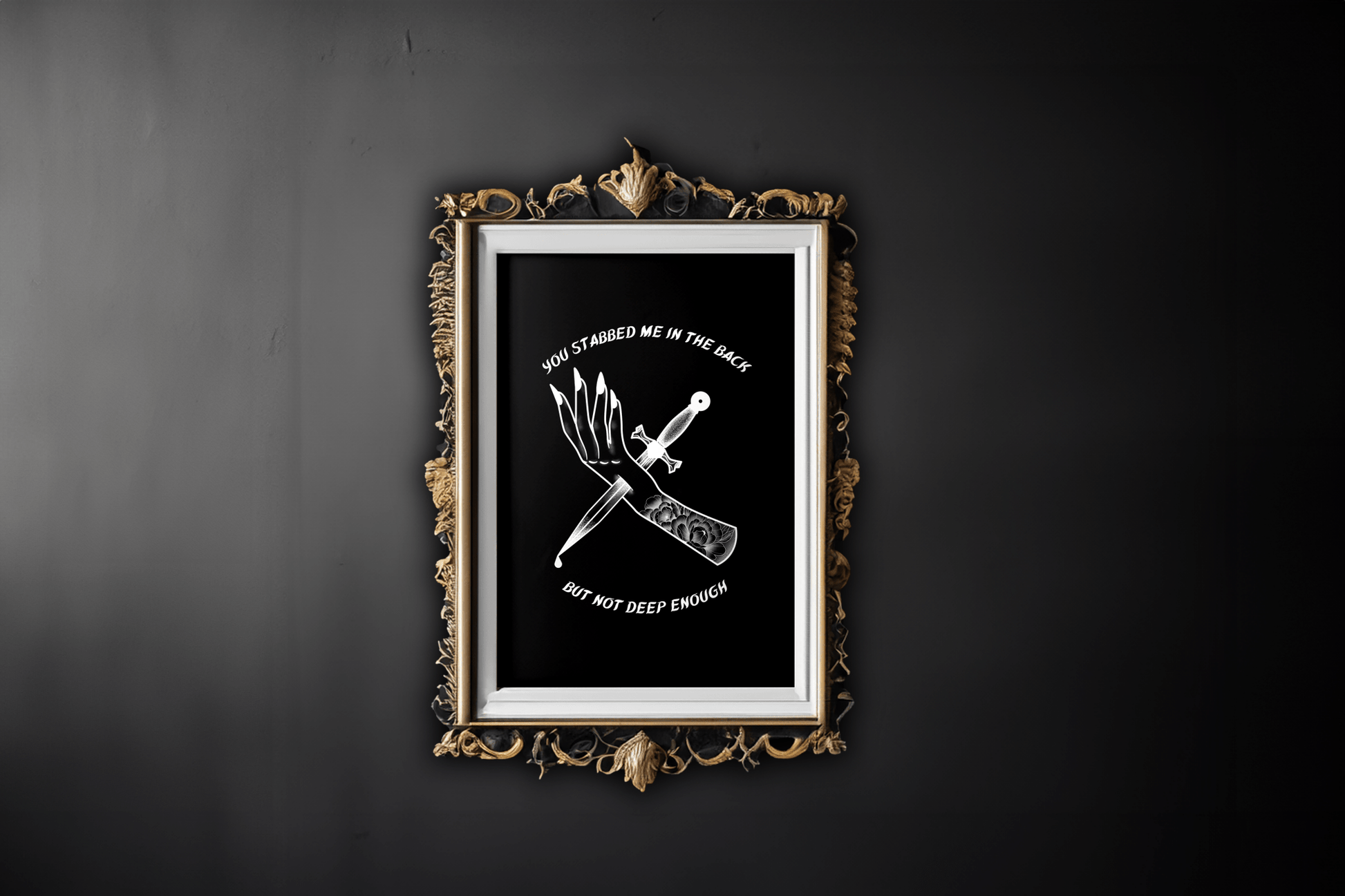 Bad Omens Glass Houses Inspired Lyric Quote Print - Poster - Rebel Alchemy