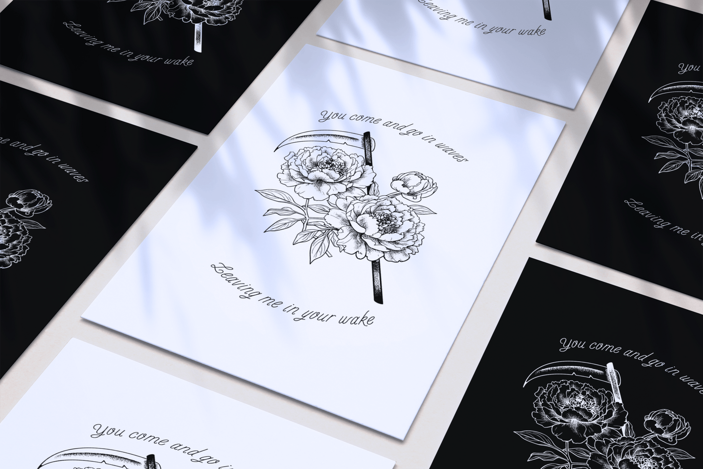 Bad Omens TDOPOM Scythe Peony Inspired Lyric Quote Print - Poster - Rebel Alchemy