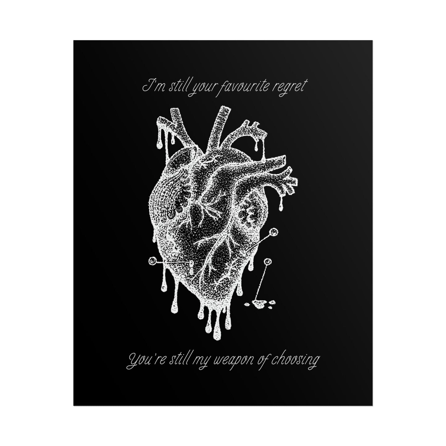 Blood Sport Inspired Lyric Quote Print - Poster - Rebel Alchemy