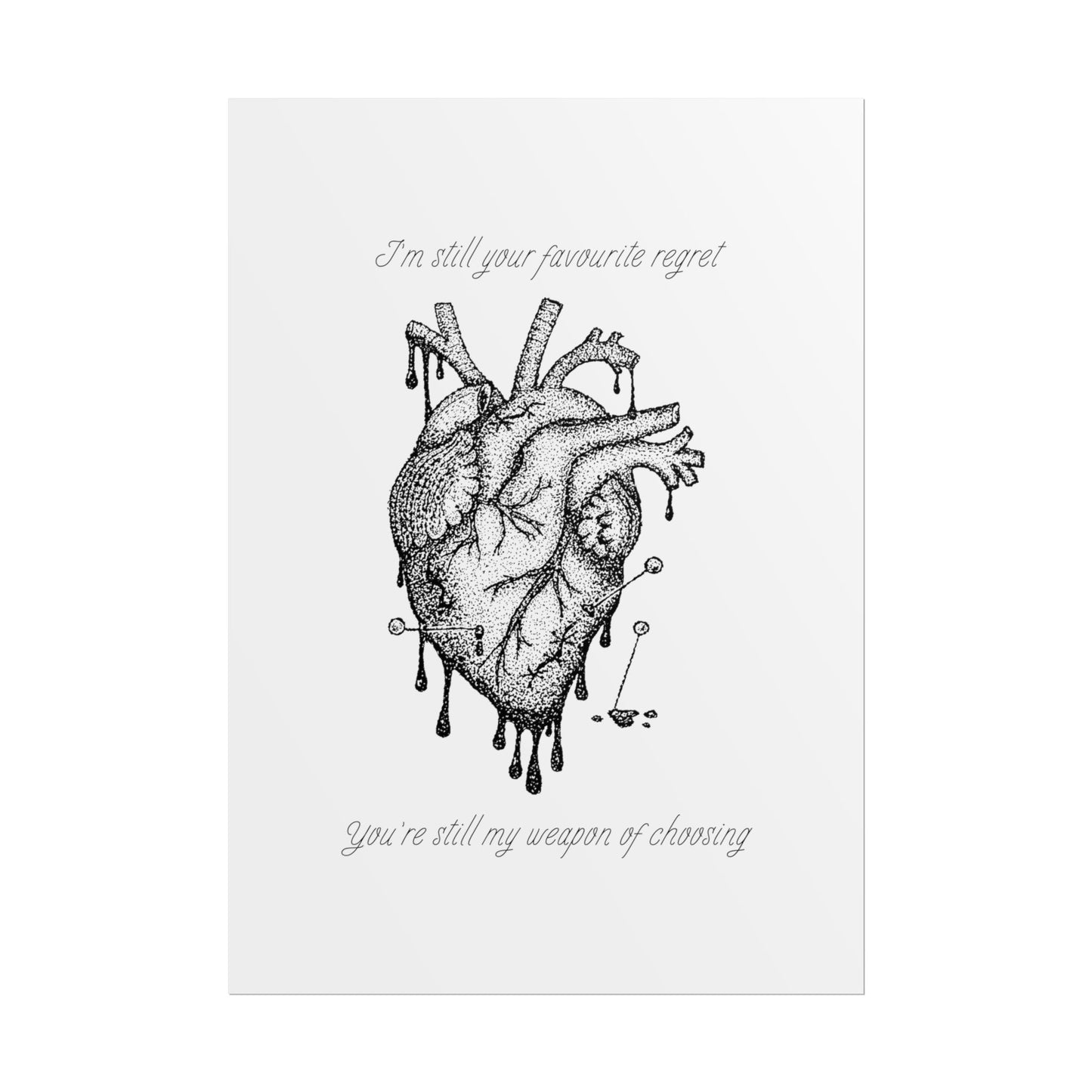 Blood Sport Inspired Lyric Quote Print - Poster - Rebel Alchemy