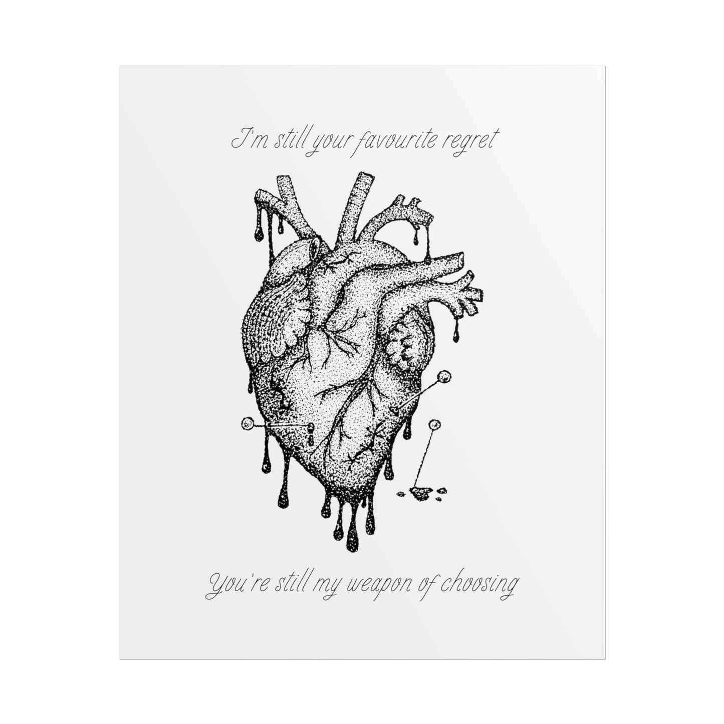 Blood Sport Inspired Lyric Quote Print - Poster - Rebel Alchemy