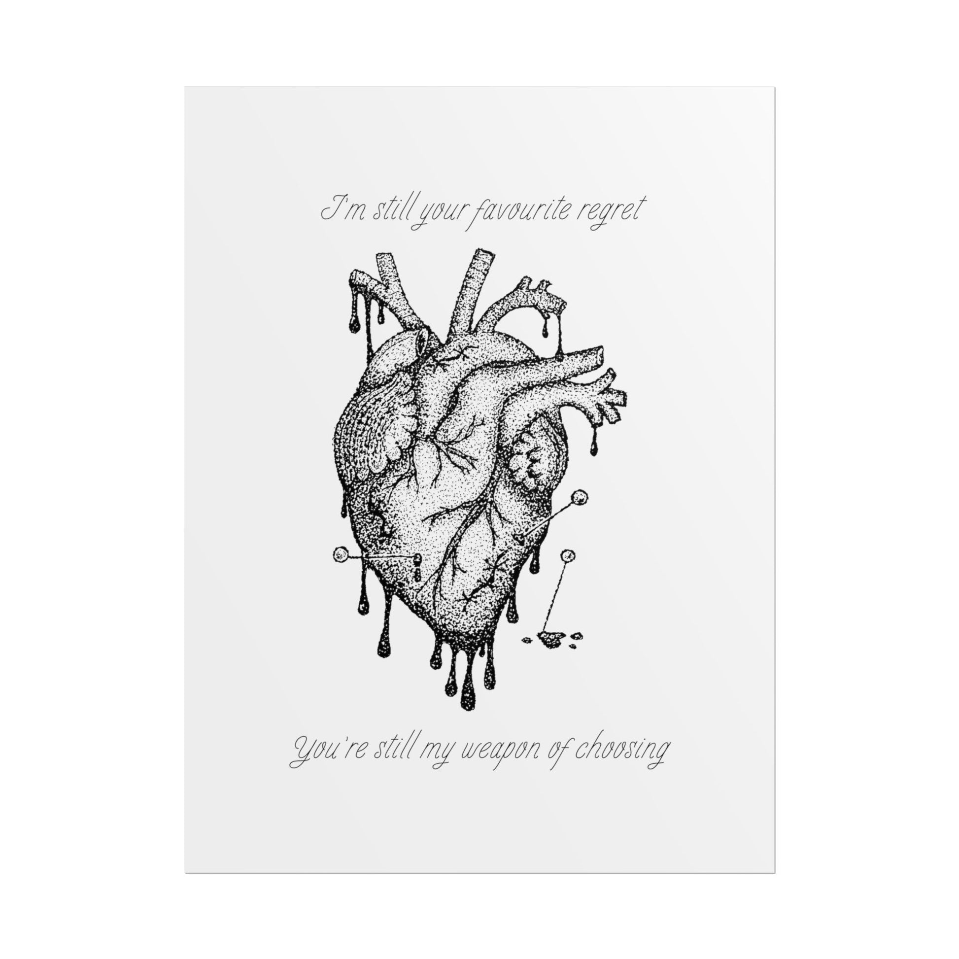 Blood Sport Inspired Lyric Quote Print - Poster - Rebel Alchemy