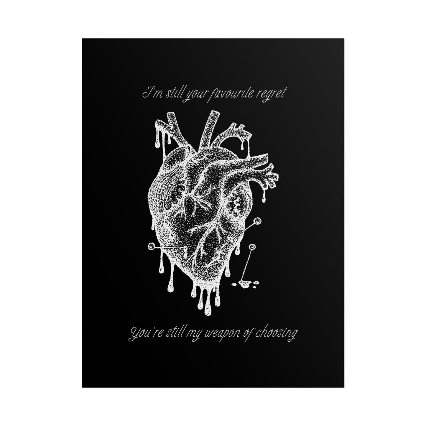 Blood Sport Inspired Lyric Quote Print - Poster - Rebel Alchemy