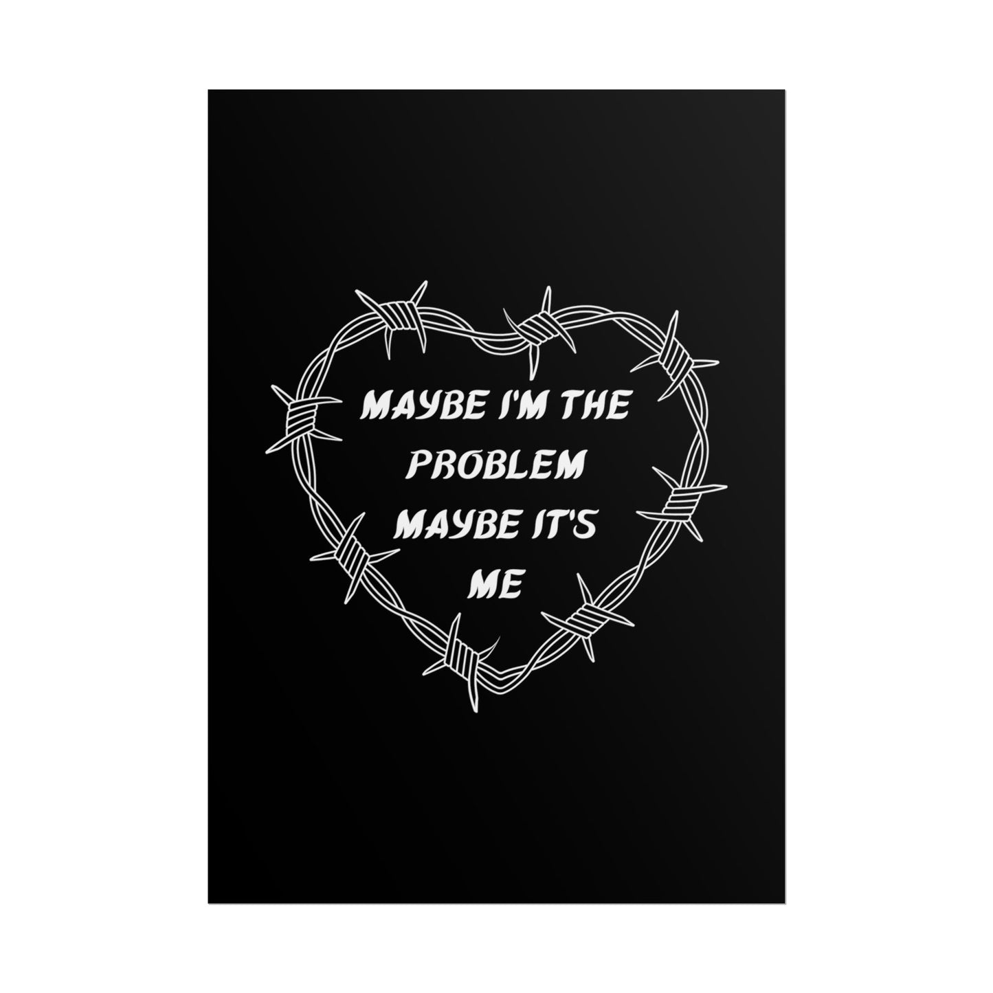 Foxglove Barbed Wire Heart - Boston Manor Inspired Lyric Quote Print - Poster - Rebel Alchemy