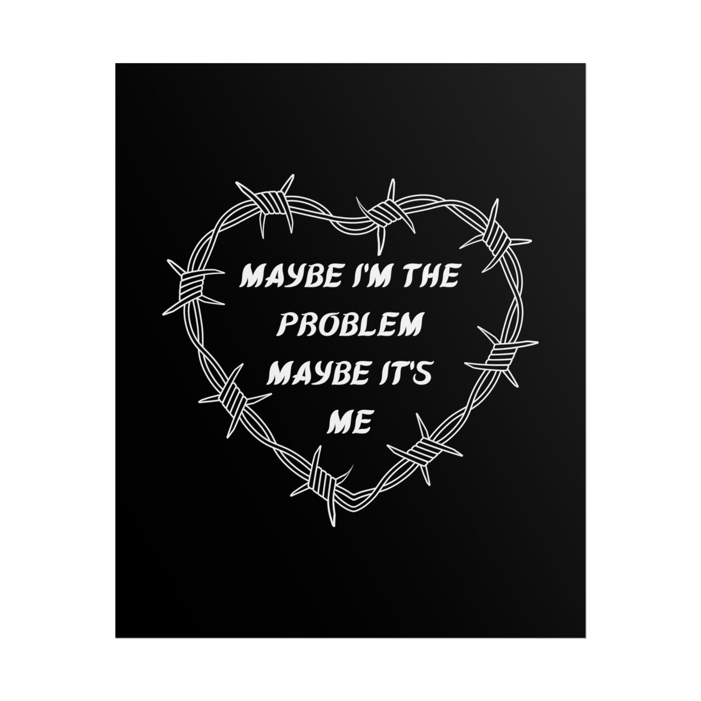 Foxglove Barbed Wire Heart - Boston Manor Inspired Lyric Quote Print - Poster - Rebel Alchemy