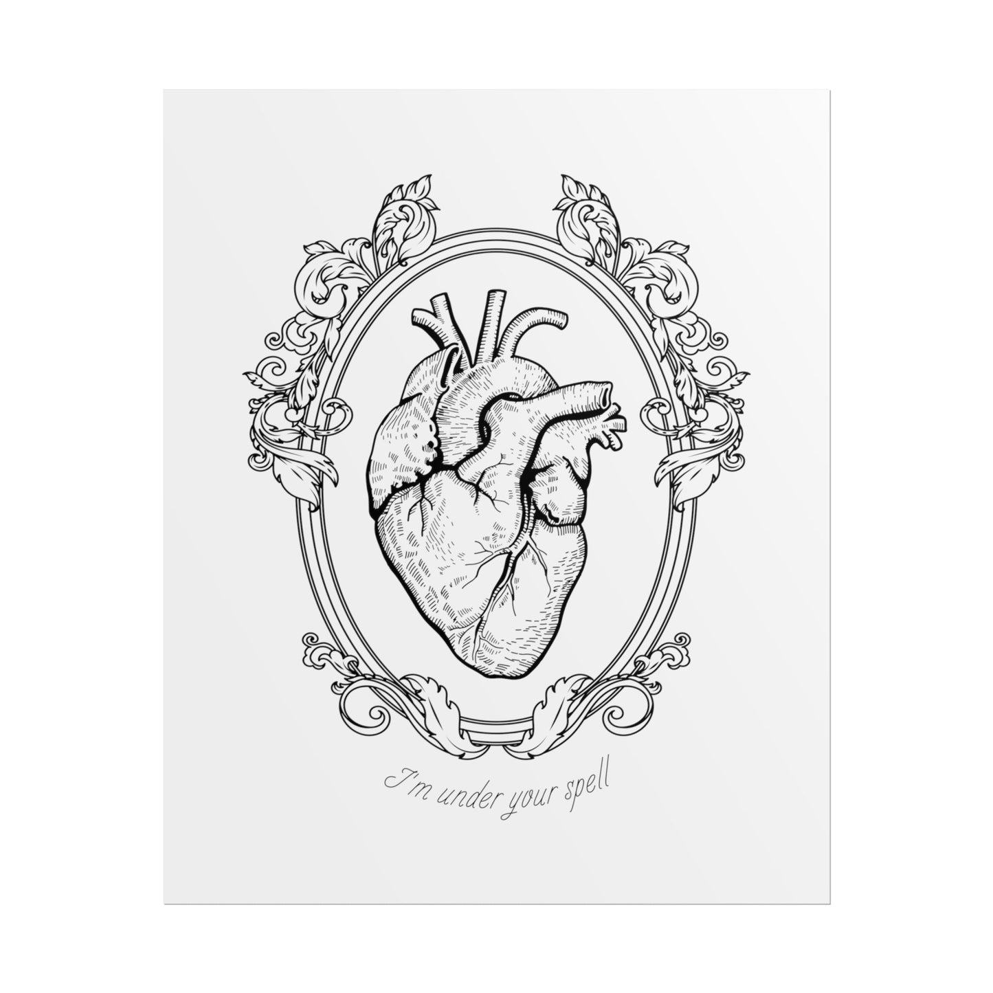 Framed Heart BMTH Follow You Lyric Quote Print - Poster - Rebel Alchemy