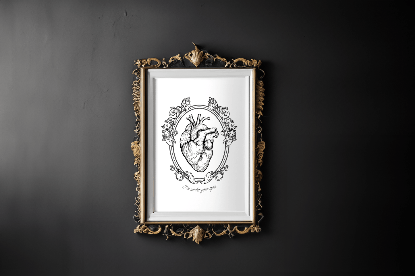 Framed Heart BMTH Follow You Lyric Quote Print - Poster - Rebel Alchemy