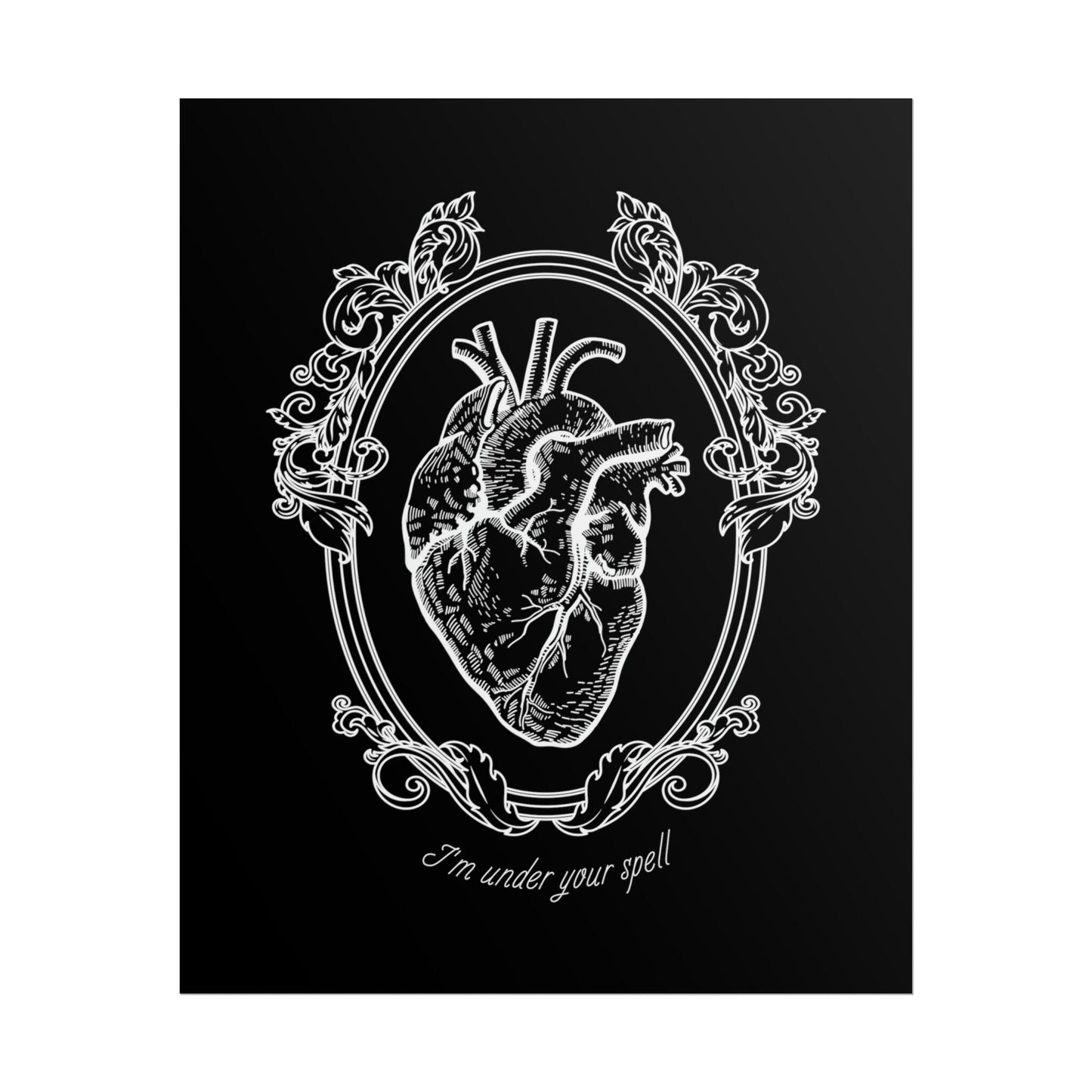 Framed Heart BMTH Follow You Lyric Quote Print - Poster - Rebel Alchemy