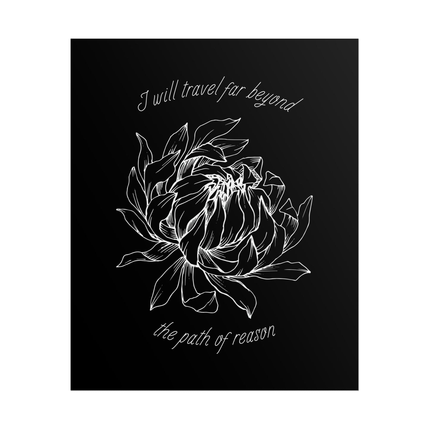 Take Me Back To Eden (TMBTE) Chrysanthemum Lyric Inspired Quote Print