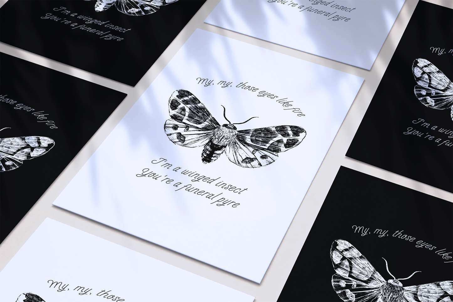 Take Me Back To Eden TMBTE Moth Inspired Lyric Quote Print